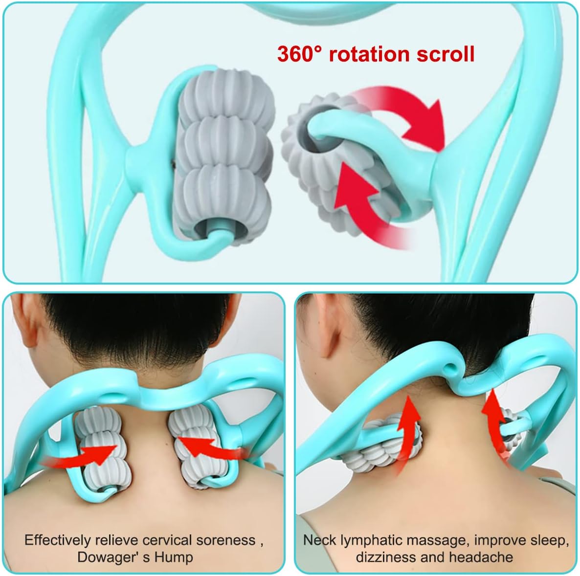 6 Wheel Cervical Neck Massager
